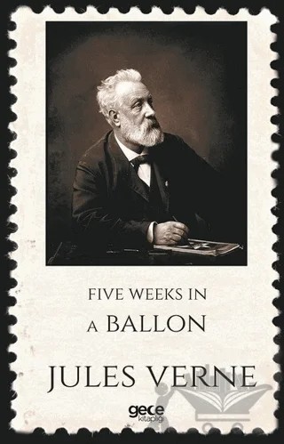 Five Weeks in a Ballon – Jules Verne – Gece Kitaplığı kitap kapağı