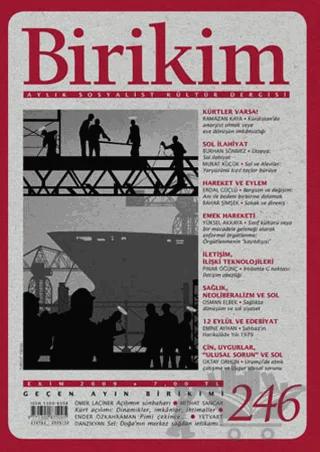 Birikim Aylık Sosyalist Kültür Dergisi Sayı: 246 Ekim 2009