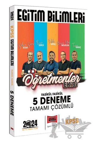 2024 KPSS Eğitim Bilimleri Öğretmenler Ekibi Fasikül Fasikül Tamamı Çözümlü 5 Deneme – Kolektif – Yargı Yayınevi kitap kapağı