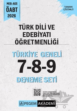 2026 MEB AGS ÖABT Türk Dili ve Edebiyatı Öğretmenliği Tamamı Çözümlü Türkiye Geneli 7-8-9 (3'lü Deneme Seti) – Kolektif – Pegem Akademi Yayıncılık kitap kapağı
