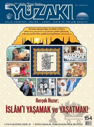 Yüzakı Aylık Edebiyat Kültür Sanat Tarih ve Toplum Dergisi Sayı: 154 Aralık 2017