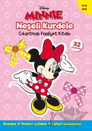 Minnie Neşeli Kurdele - Çıkartmalı Faaliyet Kitabı – Kolektif – Doğan Egmont Yayıncılık kitap kapağı