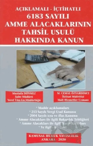 6183 Sayılı Amme Alacaklarının Tahsil Usulü Hakkında Kanun – Mustafa Dönmez, M. Cemal Özyardımcı – Kamusal Hukuk Yayıncılık kitap kapağı