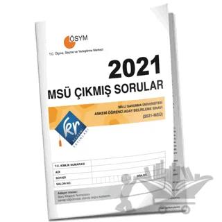 2021 MSÜ Çıkmış Sorular Tıpkı Basım Kitapçığı