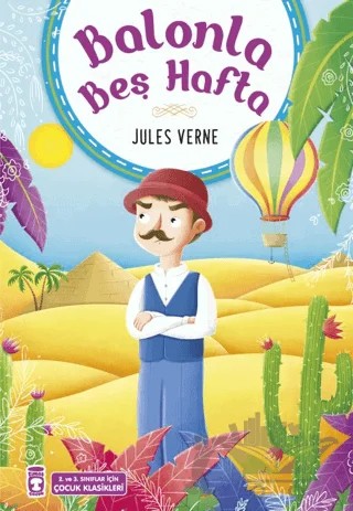 Balonla Beş Hafta – Jules Verne – Timaş Çocuk kitap kapağı