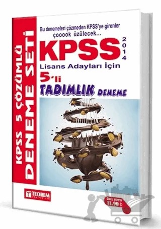 2014 KPSS Lisans Adayları İçin 5'li Tadımlık Deneme – Kolektif – Teorem Yayıncılık kitap kapağı