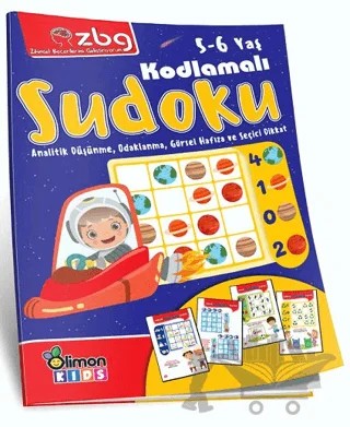 Zbg 5-6 Yaş Kodlamalı Sudoku – Fethiye Tunç – limonKIDS kitap kapağı