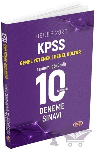 Hedef 2020 KPSS Genel Yetenek-Genel Kültür Tamamı Çözümlü 10 Deneme Sınavı – Kolektif – Data Yayınları kitap kapağı