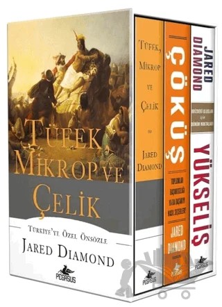 Tüfek, Mikrop ve Çelik Üçlemesi Kutulu Özel Set (3 Kitap) – Jared Diamond – Pegasus Yayınları kitap kapağı