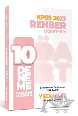 2023 ÖABT Rehber Öğretmen Tamamı Çözümlü 10 Deneme