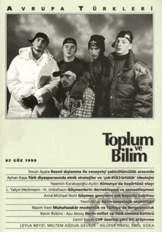 Toplum ve Bilim Sayı: 82 – Birikim Yayınları kitap kapağı