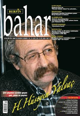 Berfin Bahar Aylık Kültür Sanat ve Edebiyat Dergisi Sayı: 343 Eylül 2026