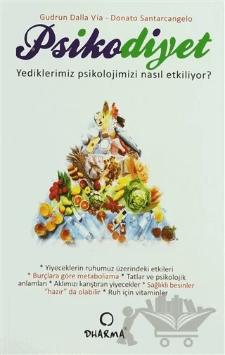 Psikodiyet – Donato Santarcangelo, Gudrun Dalla Via – Dharma Yayınları kitap kapağı