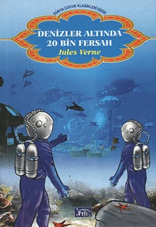 Denizler Altında 20 Bin Fersah – Jules Verne – Parıltı Yayınları kitap kapağı