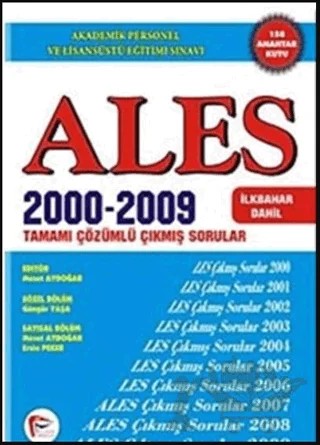 Ales 2000-2009 Tamamı Çözümlü Çıkmış Sorular – Güngör Yaşa – Pelikan Tıp Teknik Yayıncılık kitap kapağı