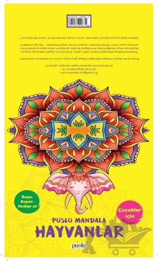 Puslu Mandala - Hayvanlar (Boya-Kopar-Hediye Et)