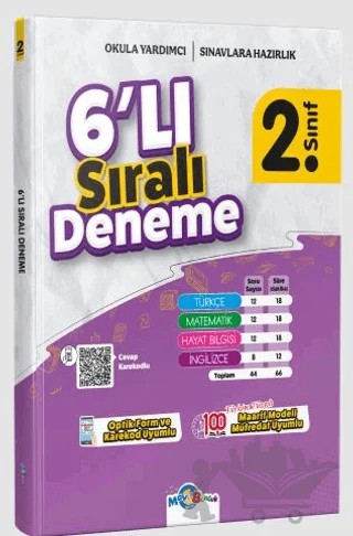 2. Sınıf 6'lı Sıralı Deneme – Kolektif – Mavi Boncuk Akademi kitap kapağı