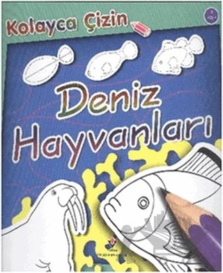 Kolayca Çizin - Deniz Hayvanları – Peter Bull – TÜBİTAK Yayınları kitap kapağı