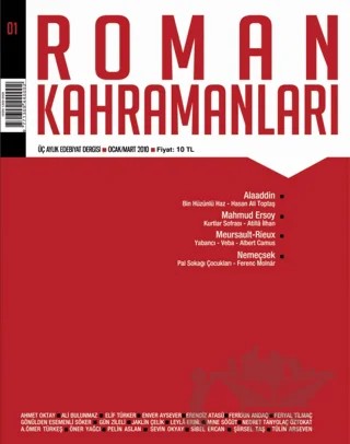 Roman Kahramanları Sayı: 1 Ocak-Mart 2010 – Roman Kahramanları Dergisi kitap kapağı