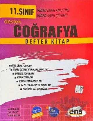 11. Sınıf Coğrafya Destek Defter Kitap