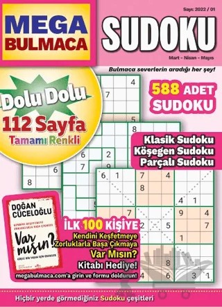 Mega Sudoku Bulmaca 7 – Bertan Kodamanoğlu – Maxi Yayıncılık kitap kapağı