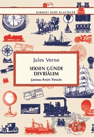 Seksen Günde Devrialem – Jules Verne – Kırmızı Kedi Yayınevi kitap kapağı