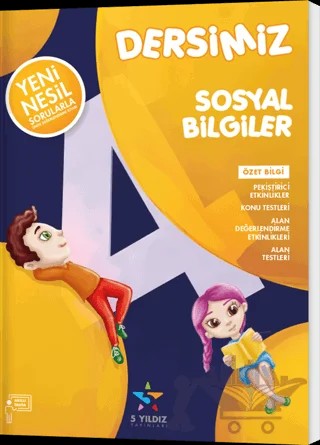 4. Sınıf Dersimiz Sosyal Bilgiler Soru Bankası – Tuğçe Sucu – 5 Yıldız Yayınları kitap kapağı