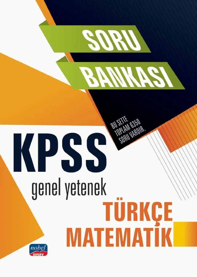 KPSS Genel Yetenek - Türkçe - Matematik / Soru Bankası – Komisyon – Nobel Sınav kitap kapağı