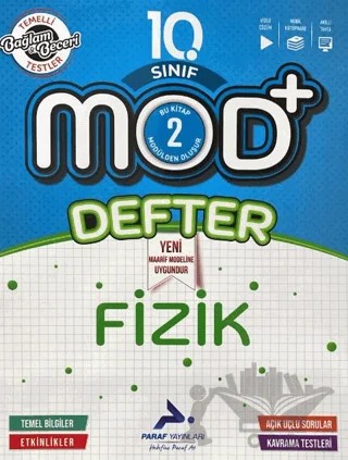 10. Sınıf Mod Fizik Defter – Kolektif – Paraf Yayınları kitap kapağı