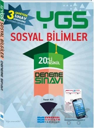 YGS Sosyal Bilimler Deneme Sınavı 20'li Fasikül – Kolektif – Evrensel İletişim Yayınları kitap kapağı