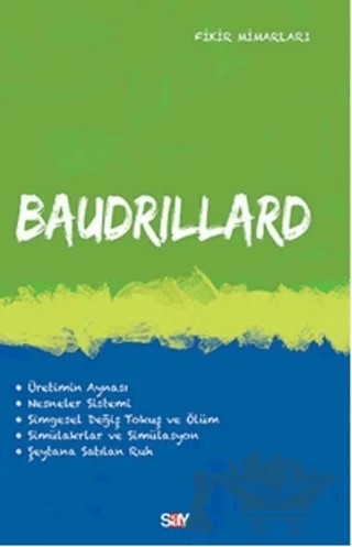 Baudrillard – Oğuz Adanır – Say Yayınları kitap kapağı