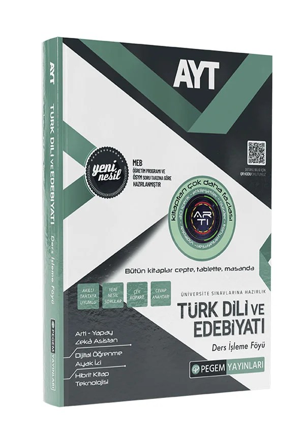 AYT Türk Dili ve Edebiyatı Ders İşleme Föyü – Pegem Akademi Yayıncılık kitap kapağı