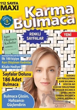 Maxi Karma Bulmaca 20 – Bertan Kodamanoğlu – Maxi Yayıncılık kitap kapağı