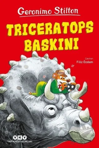 Triceratops Baskını – Geronimo Stilton – Yapı Kredi Yayınları kitap kapağı