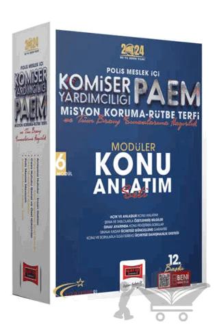 2024 Polis Meslek İçi PAEM Komiser Yardımcılığı Misyon Koruma Rütbe Terfi Modüler Konu Anlatım Seti (6 Kitap)