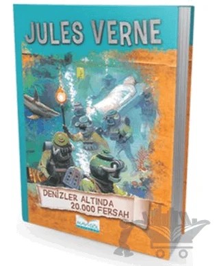Denizler Altında 20.000 Fersah – Jules Verne – Mavi Göl Yayınları kitap kapağı