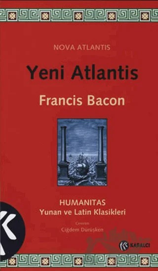 Yeni Atlantis – Francis Bacon – Kabalcı Yayınevi kitap kapağı