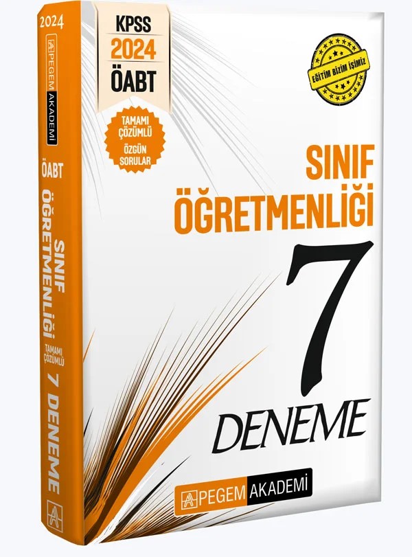 2024 KPSS ÖABT Sınıf Öğretmenliği Tamamı Çözümlü 7 Deneme – Pegem Akademi Yayıncılık kitap kapağı