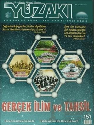 Yüzakı Aylık Edebiyat Kültür Sanat Tarih ve Toplum Dergisi Sayı: 151 Eylül 2017