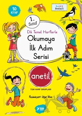 Okumaya İlk Adım Serisi Anetil Düz Yazı (10 Kitap) – Kolektif – Yuva Yayınları kitap kapağı