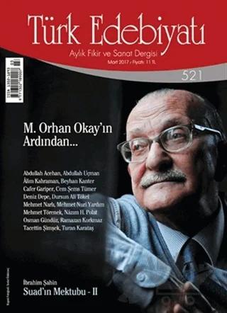 Türk Edebiyatı Dergisi Sayı: 521 Mart 2017