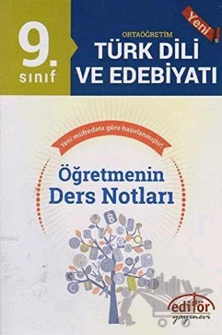 9. Sınıf Ortaöğretim Türk Edebiyatı Öğretmenin Ders Notları