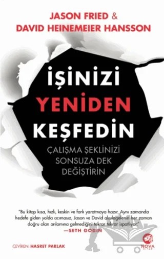 İşinizi Yeniden Keşfedin – Jason Fried, David Heinemeier Hansson – Nova Kitap kitap kapağı