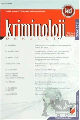 Kriminoloji Dergisi Ocak 2011 Yıl: 3 Sayı: 1