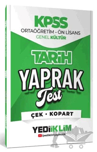 2026 KPSS Ortaöğretim-Önlisans Tarih Çek Kopart Yaprak Test