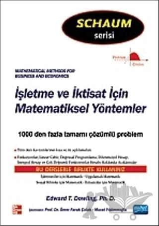 İşletme Ve İktisat İçin Matematiksel Yöntemler