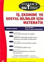 İş Ekonomi ve Sosyal Bilimler İçin Matematik - Schaum's – Edward Dowling, Hilmi Hacısalihoğlu – Nobel Yayın kitap kapağı