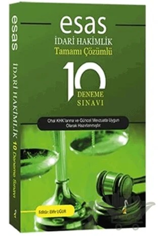 Esas İdari Hakimlik Tamamı Çözümlü 10 Deneme Sınavı – Kolektif – Pelikan Tıp Teknik Yayıncılık kitap kapağı