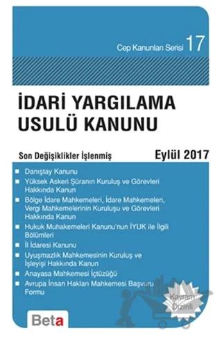 İdari Yargılama Usulü Kanunu (Eylül 2018)