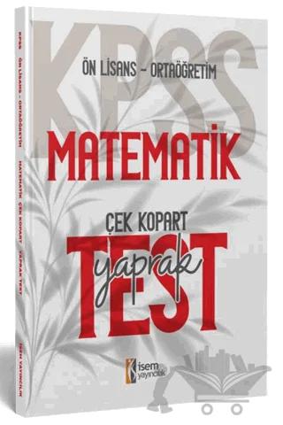 KPSS Ortaöğretim Ön Lisans Matematik Çek Kopart Yaprak Test